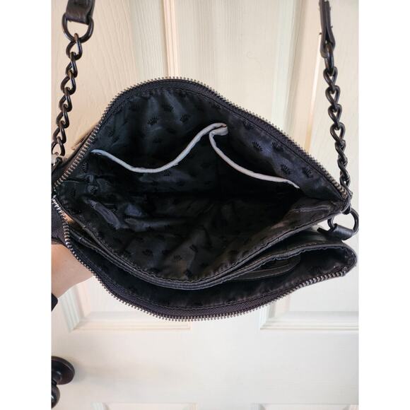 Juicy Couture Quilted Cream & Black Small Shoulder/ Crossbody Purse - Picture 8 of 14